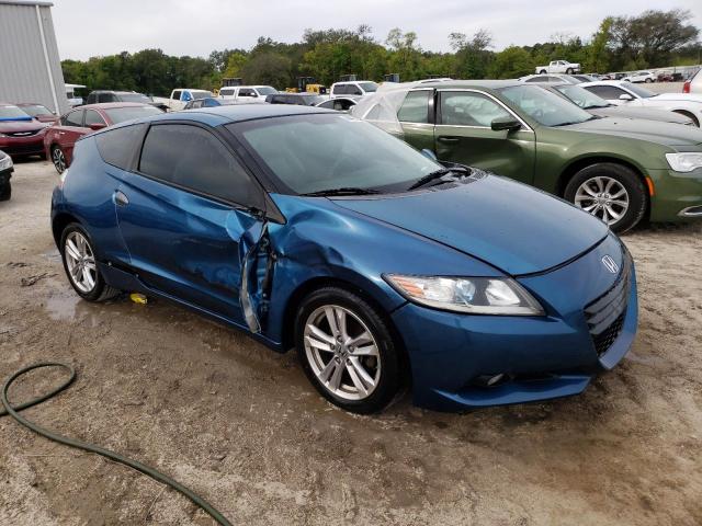 JHMZF1D69CS003027 - 2012 HONDA CR-Z EX BLUE photo 4