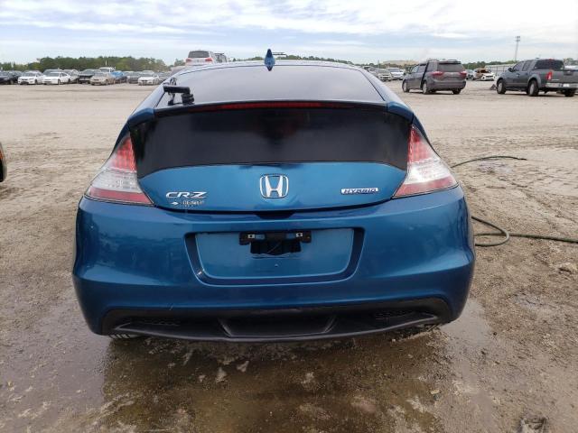 JHMZF1D69CS003027 - 2012 HONDA CR-Z EX BLUE photo 6