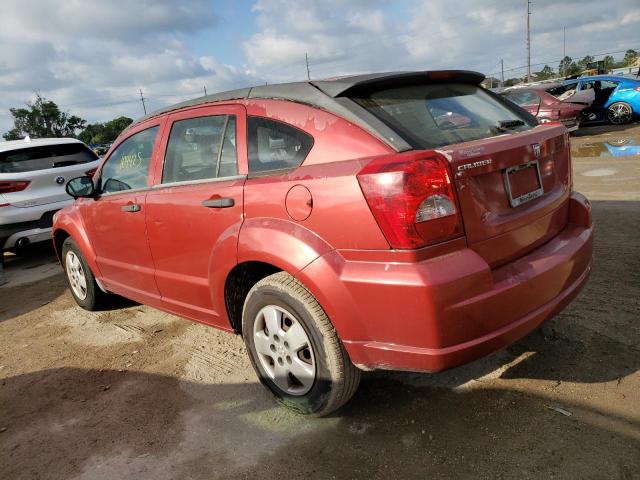 1B3HB28B47D381810 - 2007 DODGE CALIBER RED photo 2