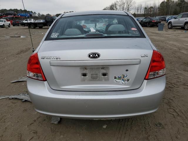 KNAFE221095625718 - 2009 KIA SPECTRA EX SILVER photo 6