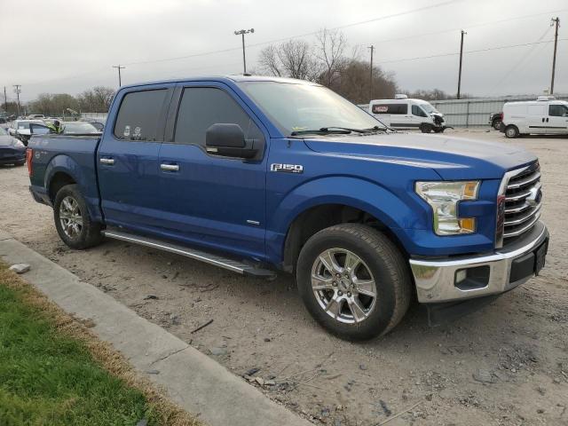 1FTEW1CP5HKC32497 - 2017 FORD F150 SUPERCREW BLUE photo 4