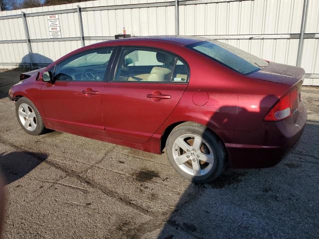 2HGFA15808H506559 - 2008 HONDA CIVIC EX MAROON photo 2