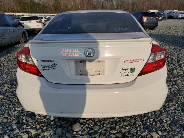 2HGFB2F93CH518143 - 2012 HONDA CIVIC EXL WHITE photo 6