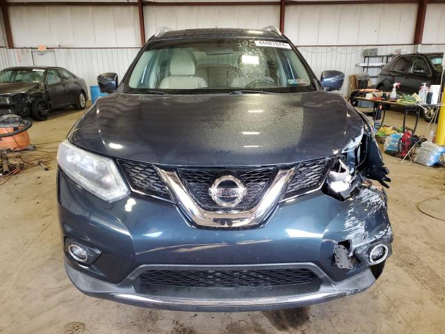 KNMAT2MV6GP644620 - 2016 NISSAN ROGUE S BLUE photo 5