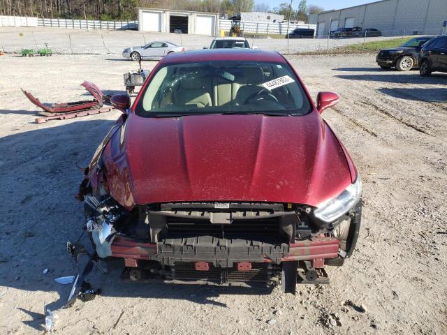 3FA6P0LU4ER238726 - 2014 FORD FUSION SE HYBRID BURGUNDY photo 5