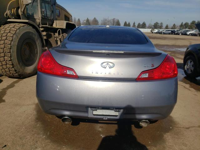 JNKCV64E78M118752 - 2008 INFINITI G37 BASE GRAY photo 6