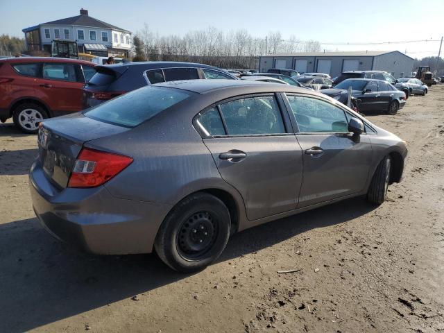 2HGFB2F50CH554238 - 2012 HONDA CIVIC LX GRAY photo 3