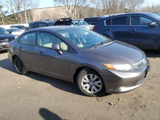 2HGFB2F50CH554238 - 2012 HONDA CIVIC LX GRAY photo 4