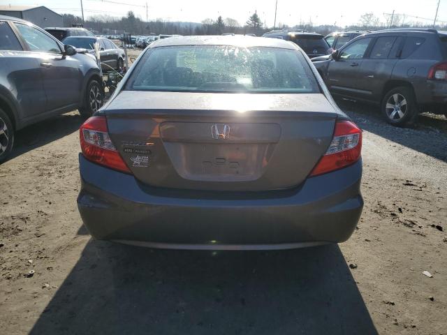 2HGFB2F50CH554238 - 2012 HONDA CIVIC LX GRAY photo 6