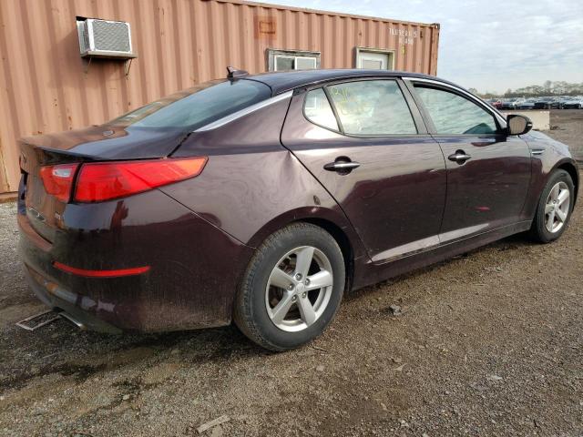 5XXGM4A72FG464419 - 2015 KIA OPTIMA LX MAROON photo 3