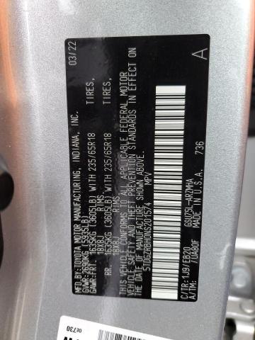 5TDGZRBH0NS201574 - 2022 TOYOTA HIGHLANDER XLE Gümüş foto 13