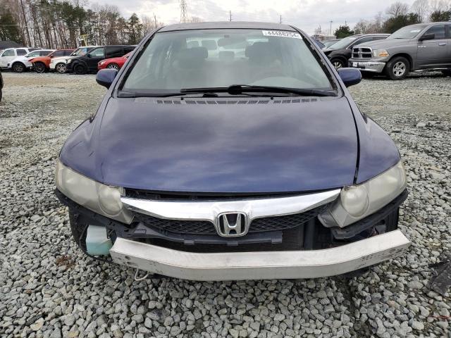 2HGFA16599H517002 - 2009 HONDA CIVIC LX BLUE photo 5