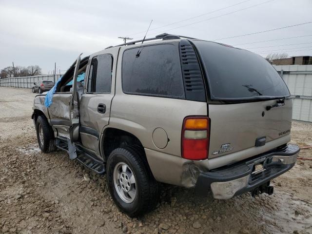 1GNEC13T21R194821 - 2001 CHEVROLET TAHOE C1500 TAN photo 2