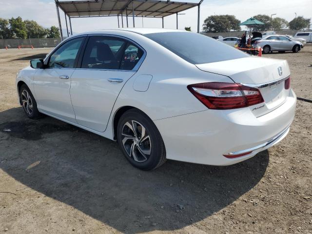 1HGCR2F37HA051194 - 2017 HONDA ACCORD LX WHITE photo 2