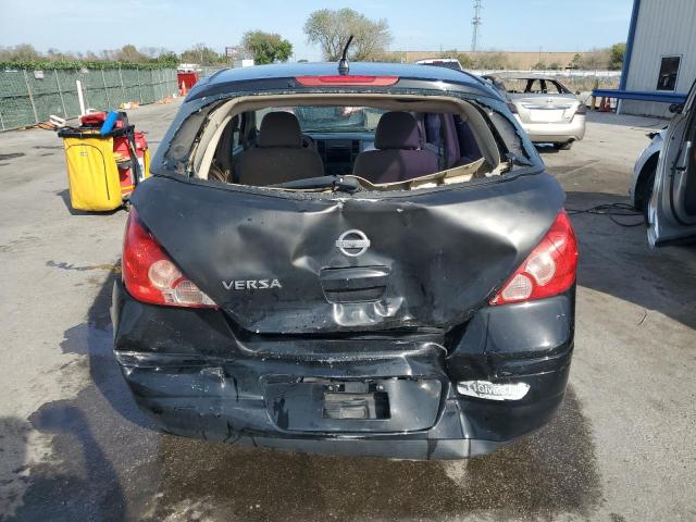 3N1BC13E97L371705 - 2007 NISSAN VERSA S BLACK photo 6