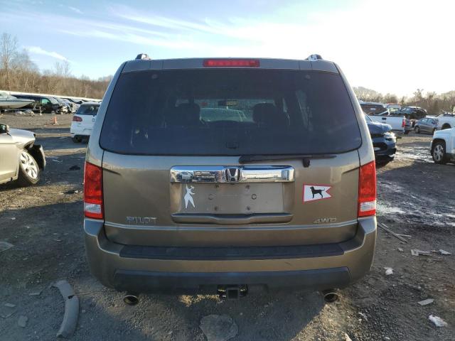 5FNYF4H67AB035817 - 2010 HONDA PILOT EXL GOLD photo 6