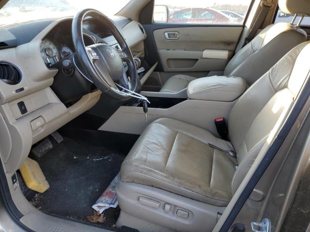 5FNYF4H67AB035817 - 2010 HONDA PILOT EXL GOLD photo 7