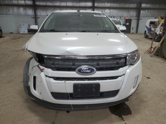 2FMDK3JC9EBB84992 - 2014 FORD EDGE SEL WHITE photo 5