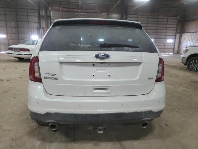 2FMDK3JC9EBB84992 - 2014 FORD EDGE SEL WHITE photo 6