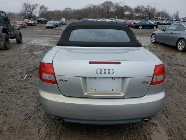 WAUDT48H06K006904 - 2006 AUDI A4 QUATTRO SILVER photo 6