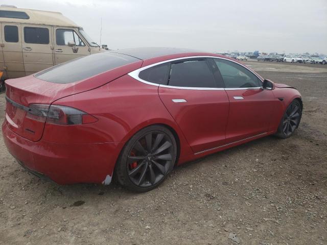 5YJSA1E44HF186162 - 2017 TESLA MODEL S MAROON photo 3