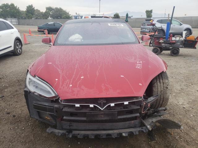 5YJSA1E44HF186162 - 2017 TESLA MODEL S მუქწითელი ფოტო 5
