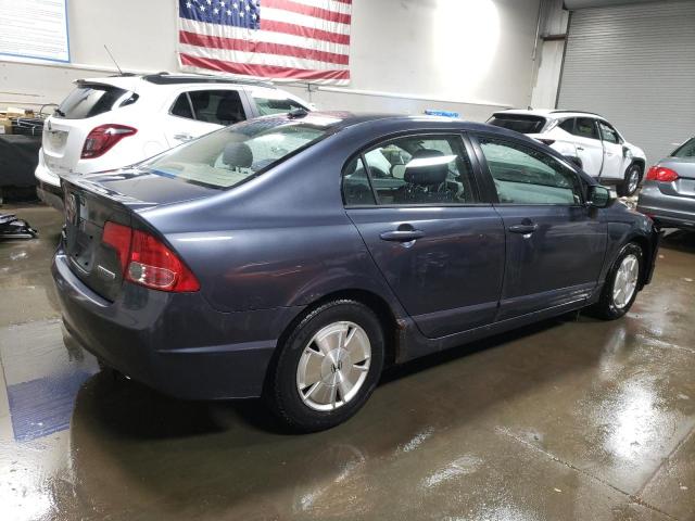 JHMFA36248S017352 - 2008 HONDA CIVIC HYBRID BLUE photo 3