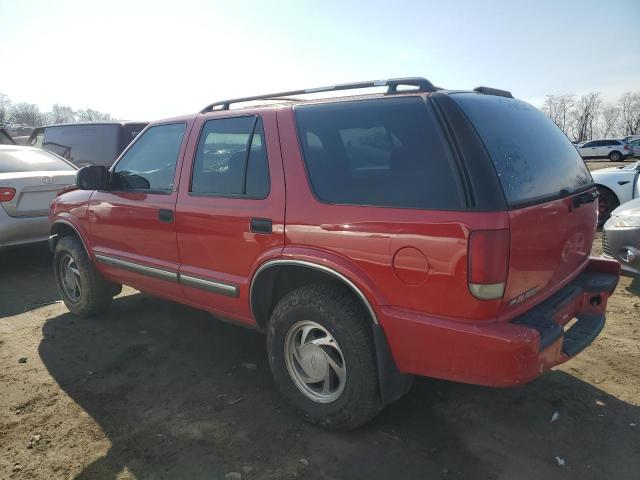 1GNDT13WX1K266234 - 2001 CHEVROLET BLAZER RED photo 2