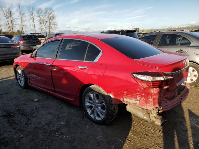 1HGCR2F51GA225759 - 2016 HONDA ACCORD SPORT RED photo 2