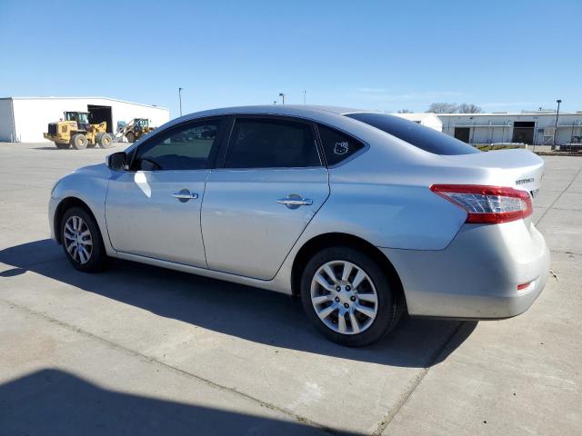 3N1AB7AP8EY236947 - 2014 NISSAN SENTRA S SILVER photo 2