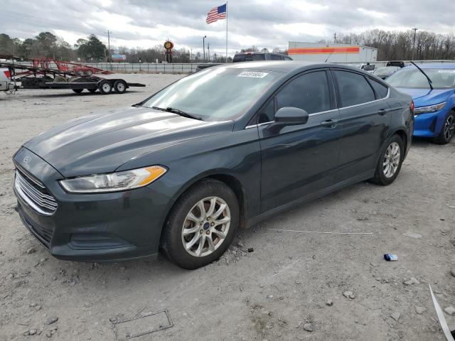 1FA6P0G79F5100950 - 2015 FORD FUSION S GRAY photo 1