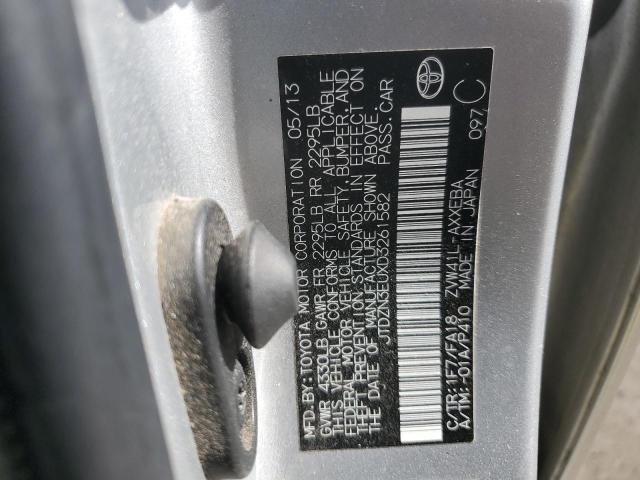 JTDZN3EUXD3261582 - 2013 TOYOTA PRIUS V SILVER photo 13