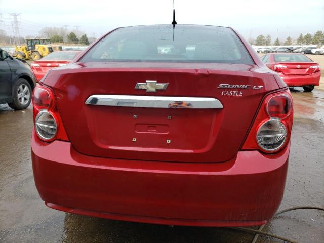 1G1JC5SH6C4222222 - 2012 CHEVROLET SONIC LT RED photo 6