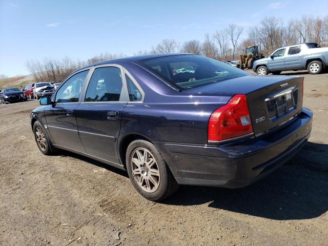 YV1TH592X51414633 - 2005 VOLVO S80 2.5T BLUE photo 2