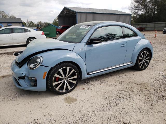 3VW4S7AT5EM643247 - 2014 VOLKSWAGEN BEETLE TURBO BLUE photo 1