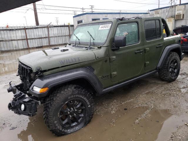 1C4HJXDG7MW694933 - 2021 JEEP WRANGLER U SPORT მწვანე ფოტო 1