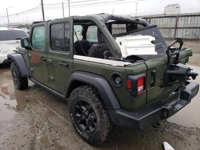 1C4HJXDG7MW694933 - 2021 JEEP WRANGLER U SPORT მწვანე ფოტო 2