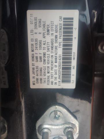 JH4CU2F62BC014281 - 2011 ACURA TSX BLACK photo 12