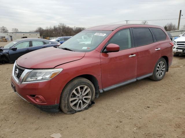 5N1AR2MM0FC639999 - 2015 NISSAN PATHFINDER S 栗色 照片 1