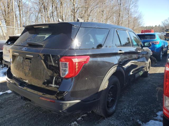 1FM5K8AW9MNA01153 - 2021 FORD EXPLORER POLICE INTERCEPTOR BLACK photo 3