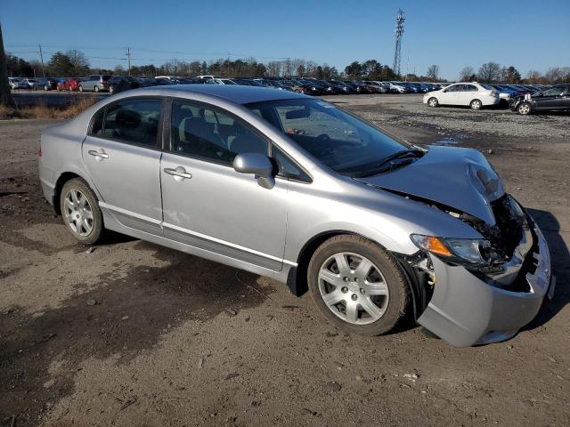 19XFA1F53BE049316 - 2011 HONDA CIVIC LX SILVER photo 4