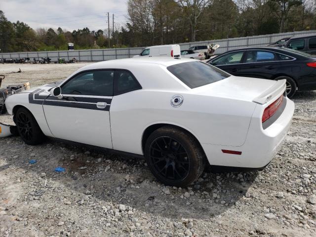 2C3CDYAG5DH562154 - 2013 DODGE CHALLENGER SXT WHITE photo 2