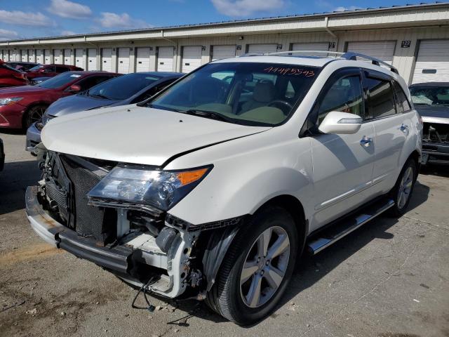 2HNYD2H45CH500921 - 2012 ACURA MDX TECHNOLOGY WHITE photo 1