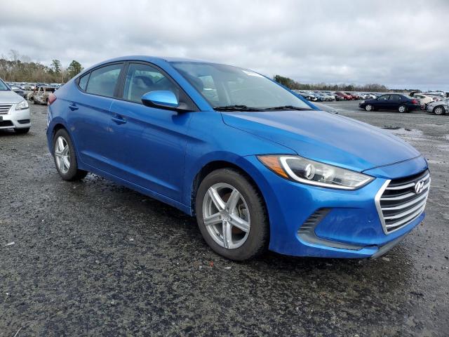 KMHD84LF4HU165390 - 2017 HYUNDAI ELANTRA SE BLUE photo 4