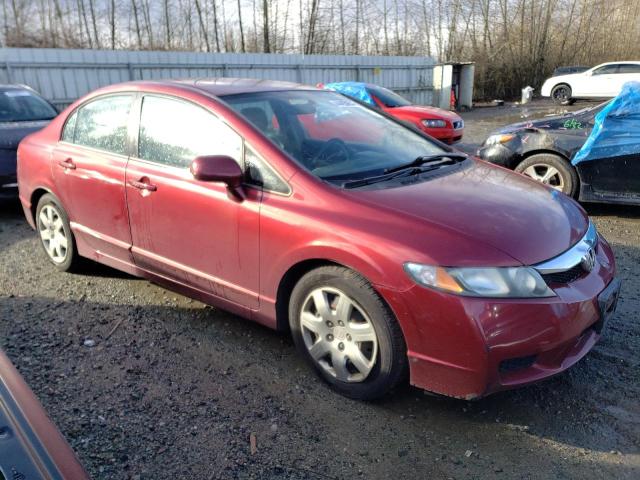 2HGFA1F50BH520912 - 2011 HONDA CIVIC LX RED photo 4