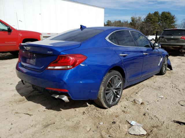 KMTG34LA2KU022855 - 2019 GENESIS G70 ELITE BLUE photo 3