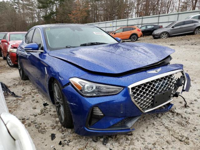 KMTG34LA2KU022855 - 2019 GENESIS G70 ELITE BLUE photo 4