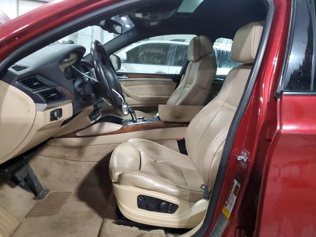 5UXFG43549L222314 - 2009 BMW X6 XDRIVE35I RED photo 7