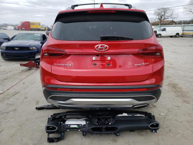 5NMS4DAL0NH378503 - 2022 HYUNDAI SANTA FE LIMITED RED photo 6