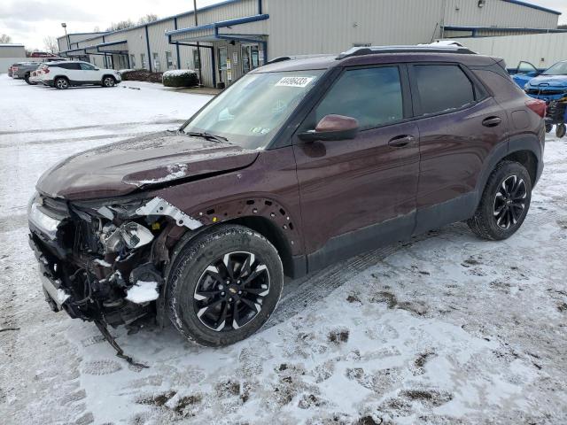 KL79MPS26NB013198 - 2022 CHEVROLET TRAILBLAZE LT MAROON photo 1